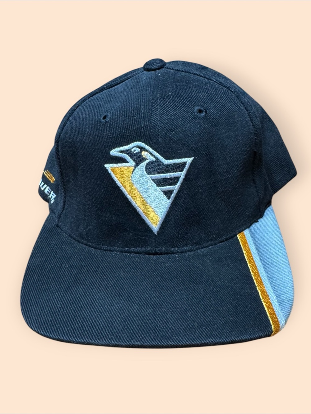 Vintage 1990s Pittsburgh Penguins Bauer Hat NHL Vtg 90s